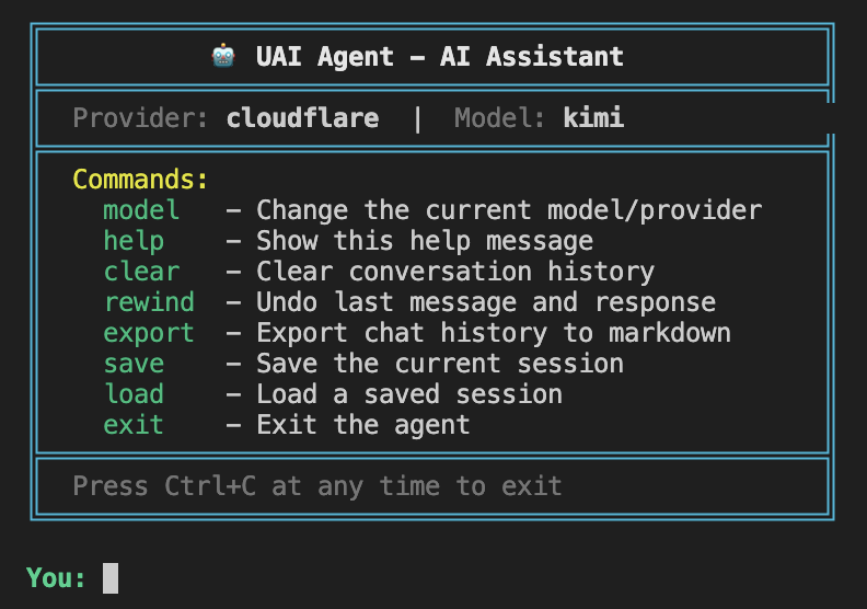 UAI Agent Harness tool project preview